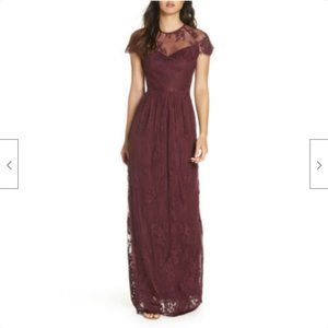 Heartloom Small Dress Josie Lace Gown Aubergine